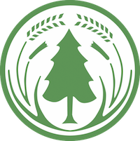 NZFFA logo: green conifer tree on white background